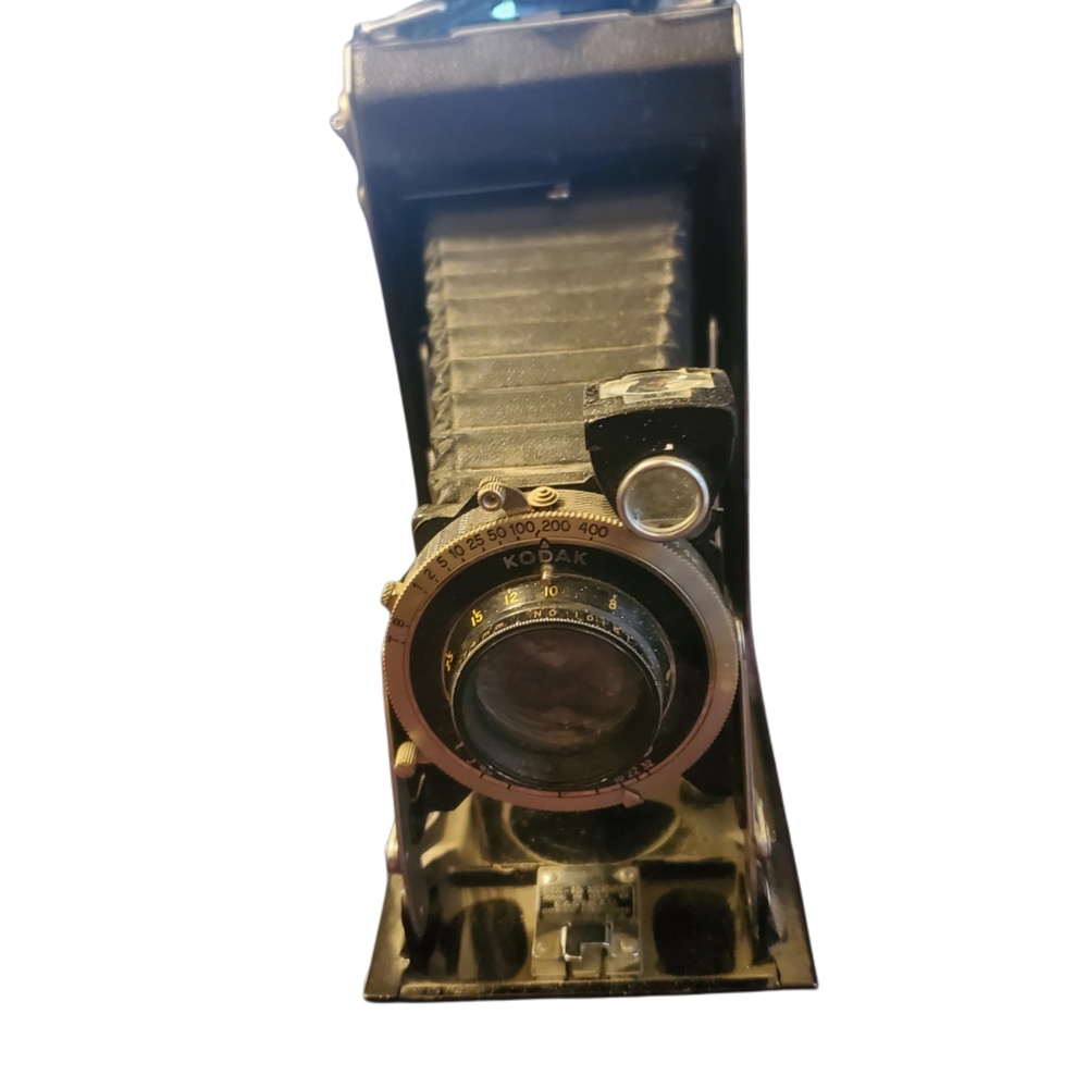 Kodak Black Folding Camera 6 Sixteen W/ Leather Case